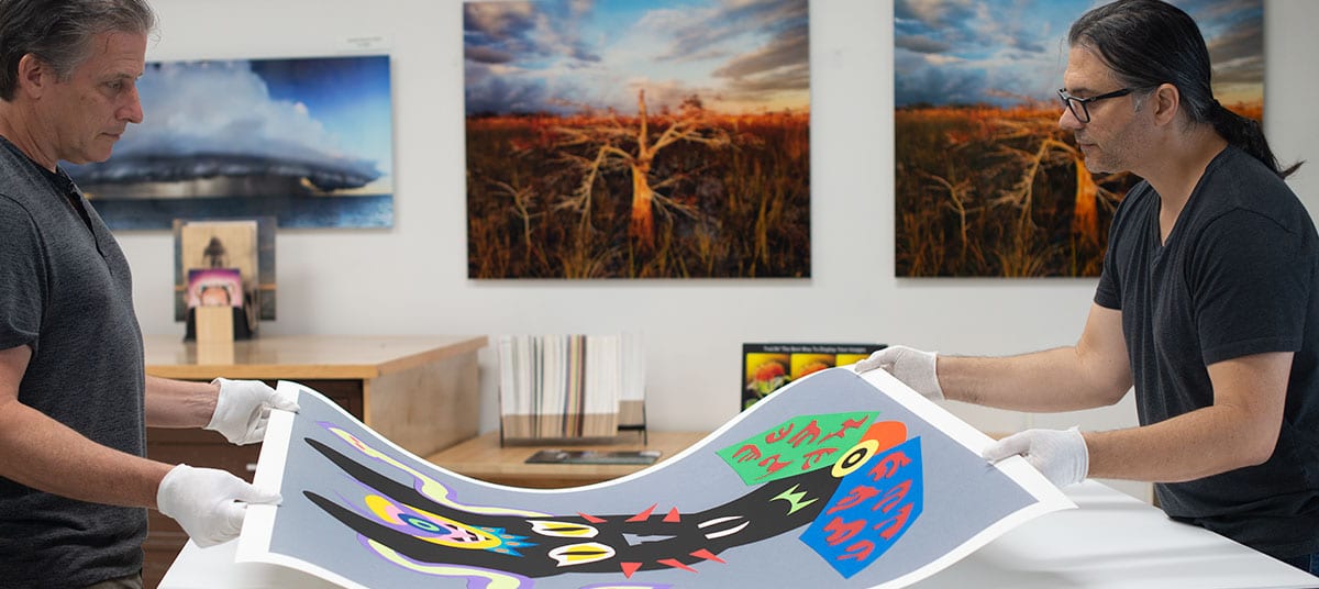 Carefully moving a fine art print - giclee print shop Carefully moving a fine art print - giclee print shop